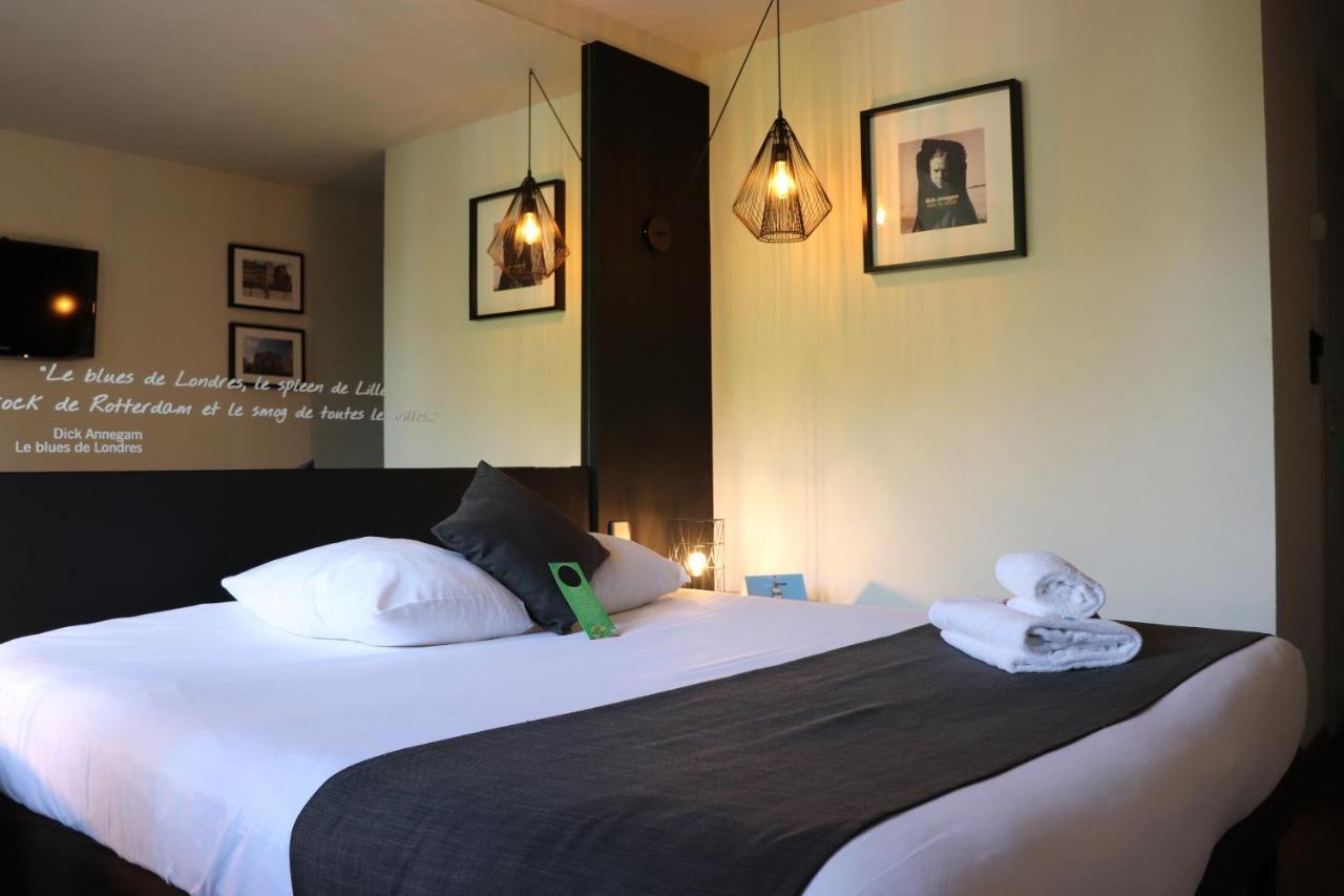 Logis Hotel Restaurant Des Acacias Lille Neuville En Ferrain Neuville-en-Ferrain Eksteriør bilde